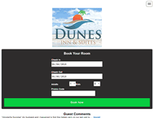 Tablet Screenshot of dunesinn.com